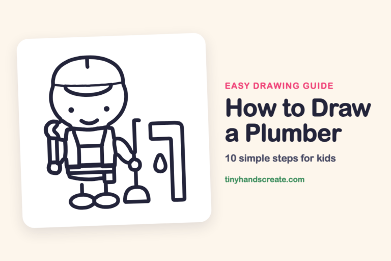 How to Draw a Plumber: easy drawing guide for kids