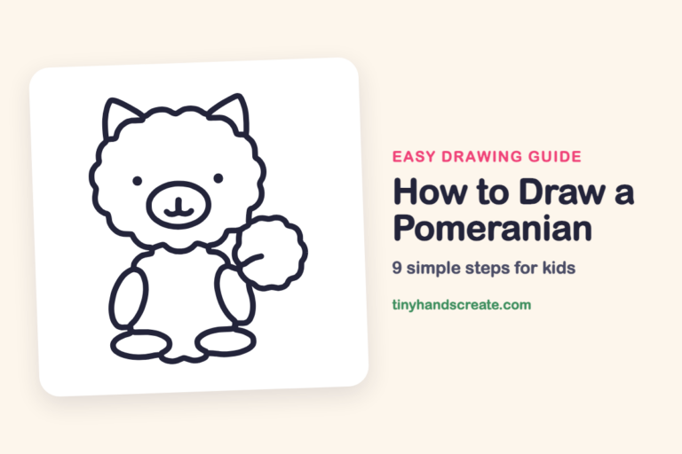 How to Draw a Pomeranian: easy drawing guide for kids