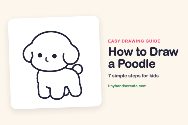 How to Draw a Poodle: easy drawing guide for kids