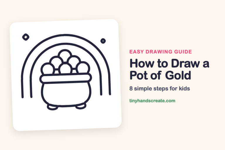 How to Draw a Pot of Gold: easy drawing guide for kids
