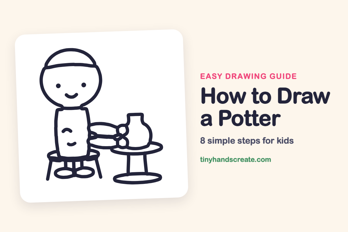 How to Draw a Potter: easy drawing guide for kids