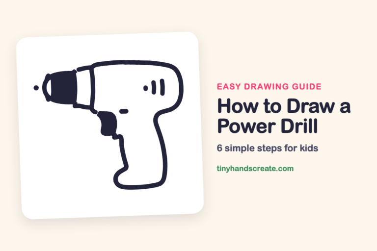 How to Draw a Power Drill: easy drawing guide for kids