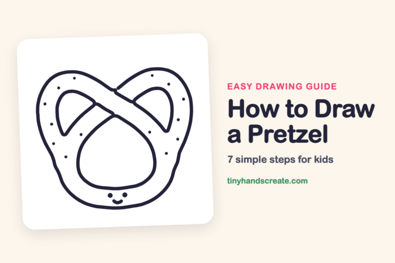 How to Draw a Pretzel: easy drawing guide for kids
