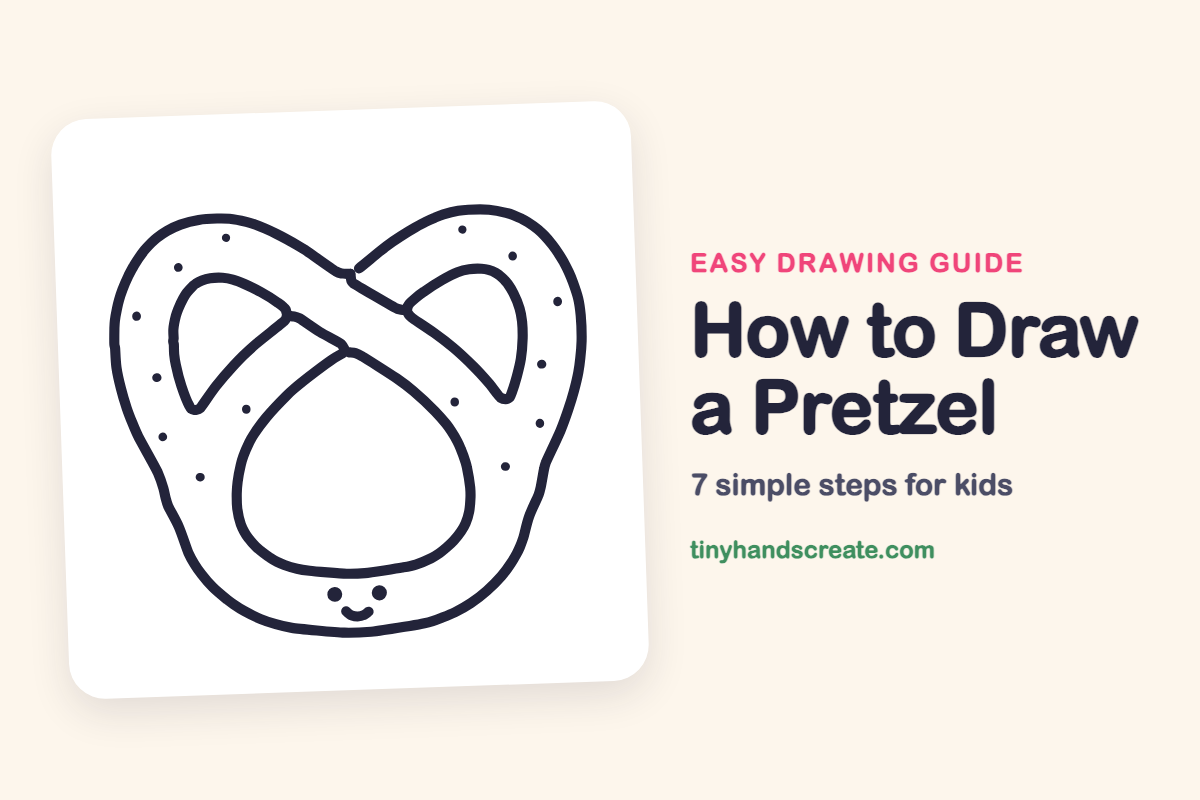 How to Draw a Pretzel: easy drawing guide for kids