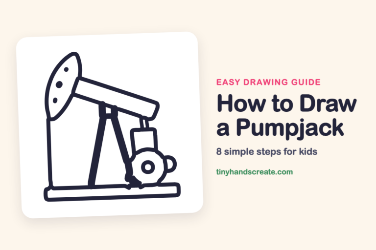 How to Draw a Pumpjack: easy drawing guide for kids