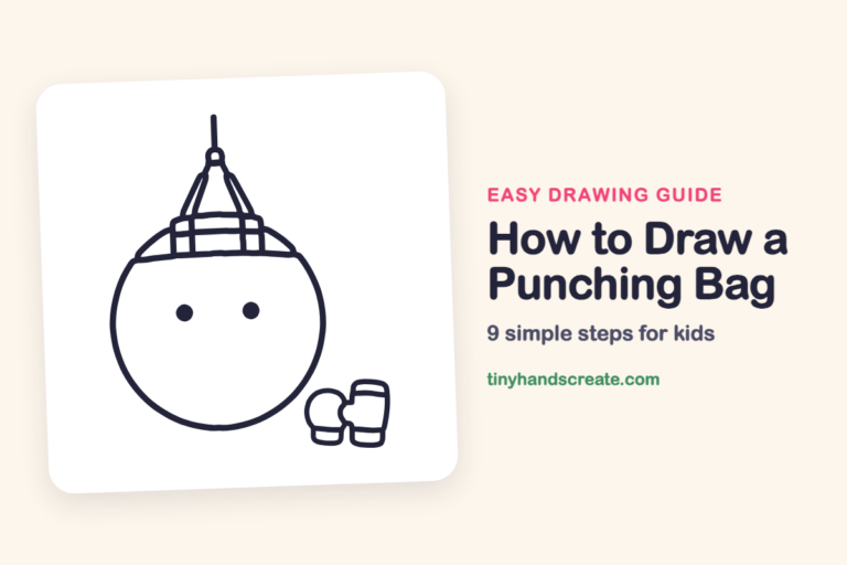 How to Draw a Punching Bag: easy drawing guide for kids