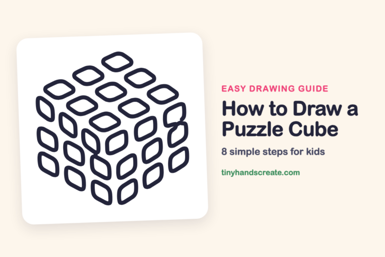 How to Draw a Puzzle Cube: easy drawing guide for kids
