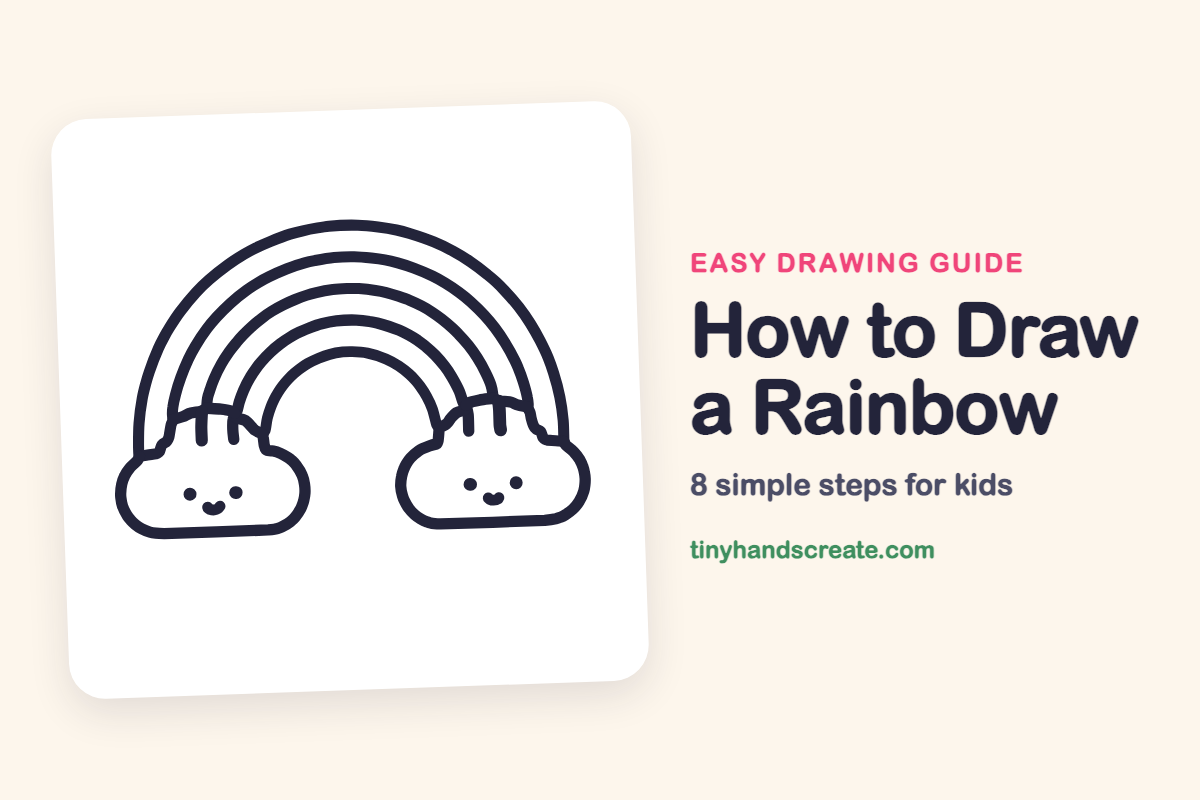 How to Draw a Rainbow: easy drawing guide for kids