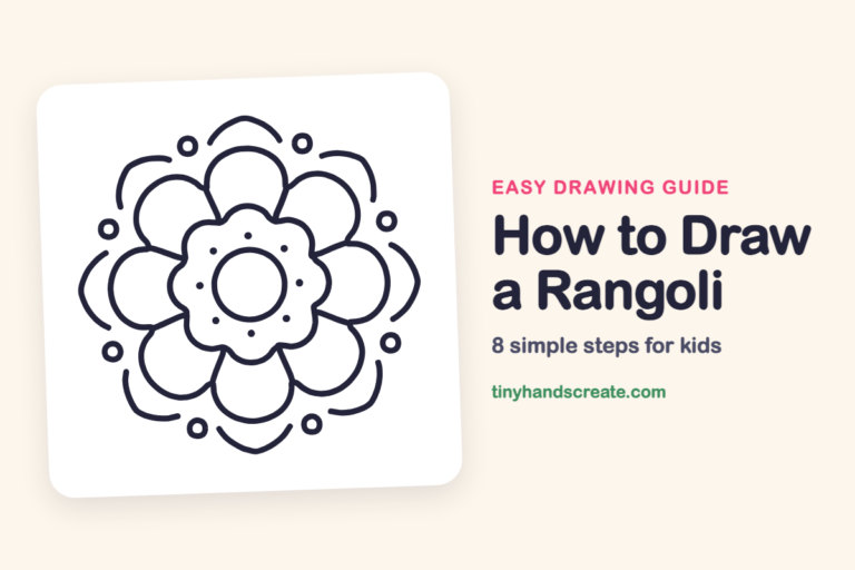 How to Draw a Rangoli: easy drawing guide for kids