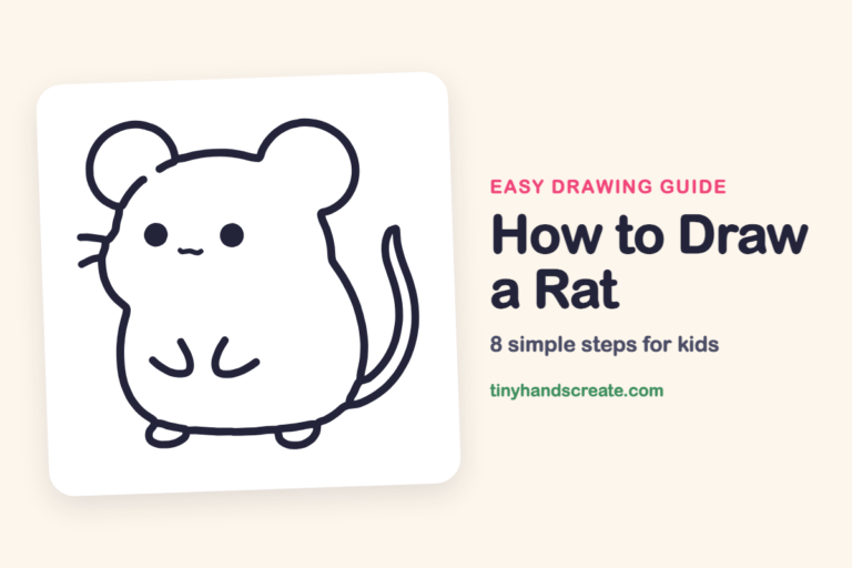 How to Draw a Rat: easy drawing guide for kids