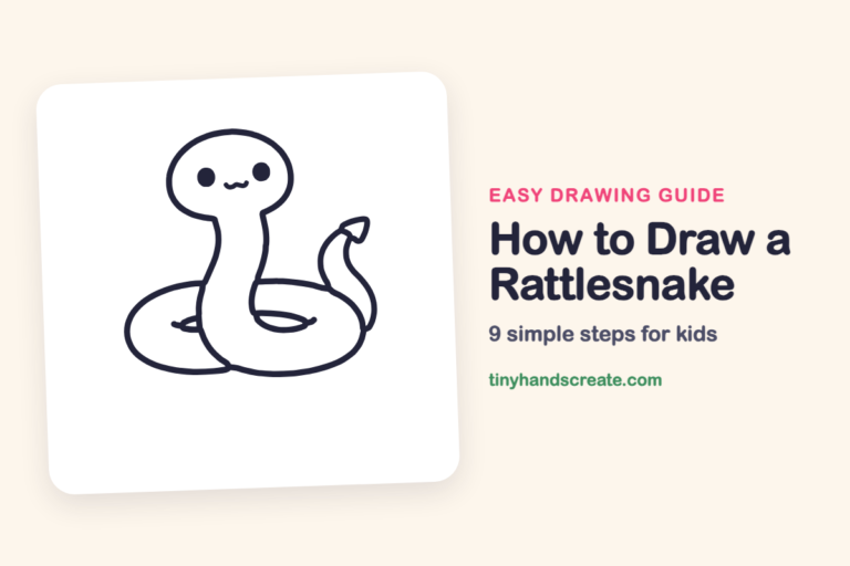 How to Draw a Rattlesnake: easy drawing guide for kids