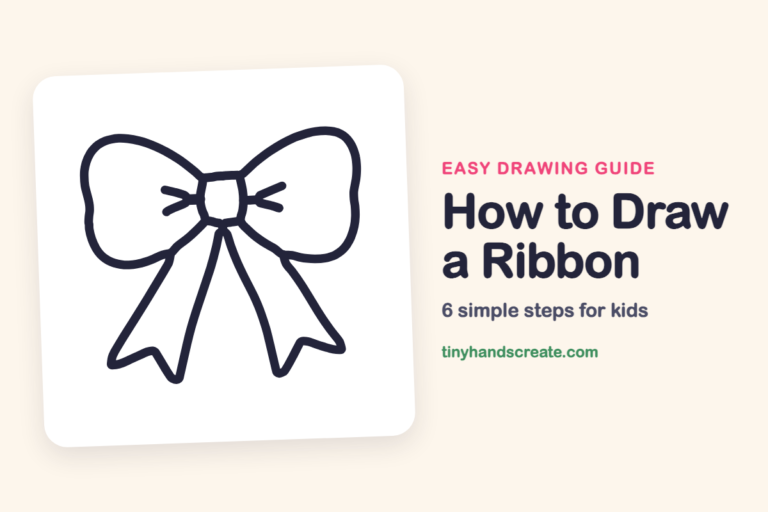 How to Draw a Ribbon: easy drawing guide for kids