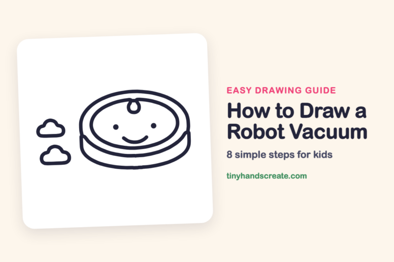 How to Draw a Robot Vacuum: easy drawing guide for kids