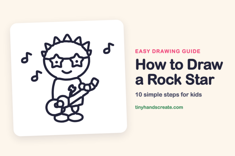 How to Draw a Rock Star: easy drawing guide for kids