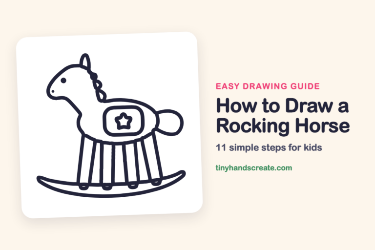 How to Draw a Rocking Horse: easy drawing guide for kids