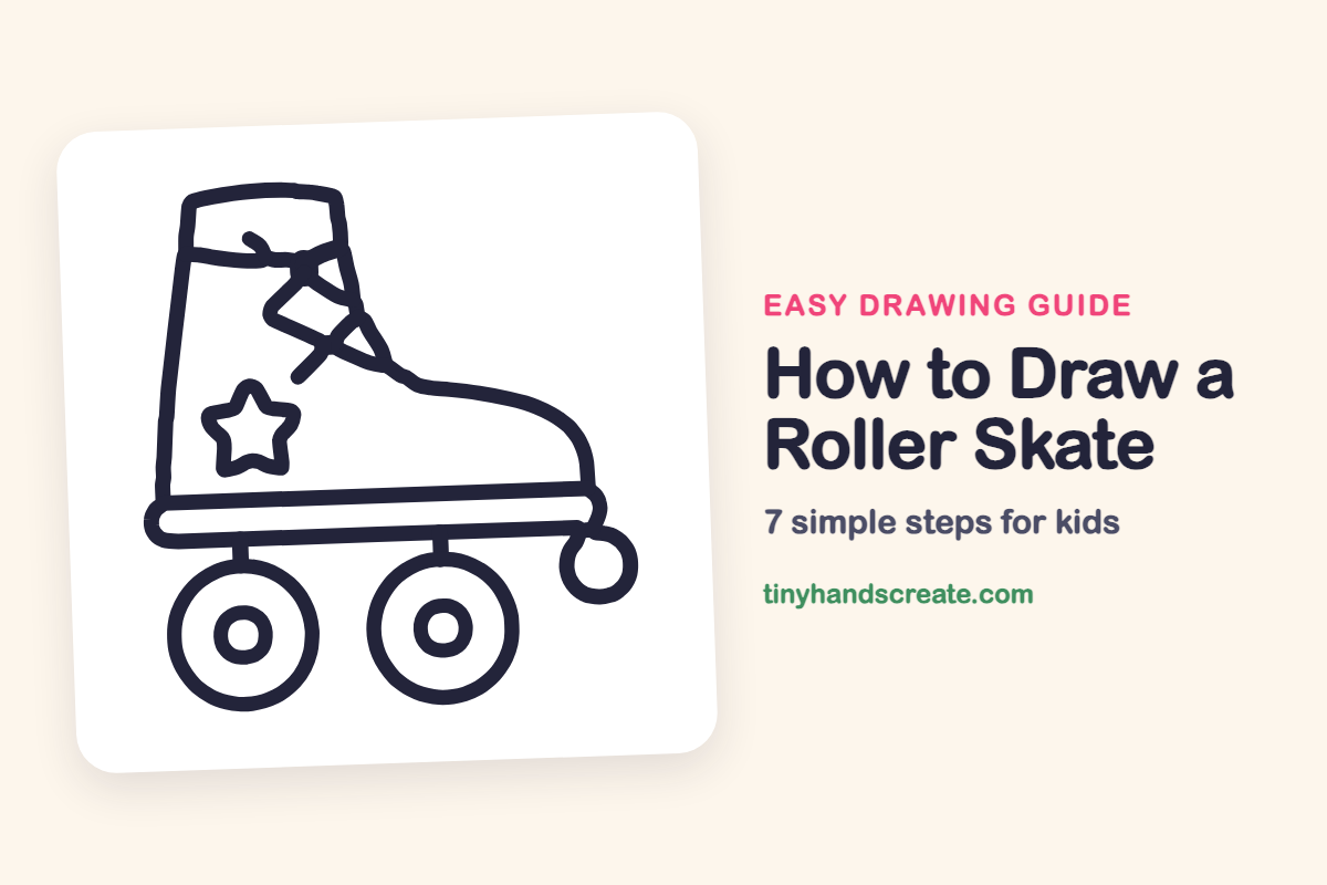 How to Draw a Roller Skate: easy drawing guide for kids