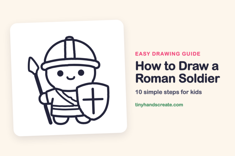 How to Draw a Roman Soldier: easy drawing guide for kids