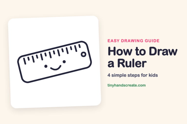 How to Draw a Ruler: easy drawing guide for kids