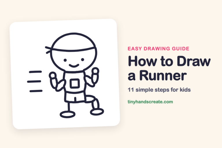 How to Draw a Runner: easy drawing guide for kids