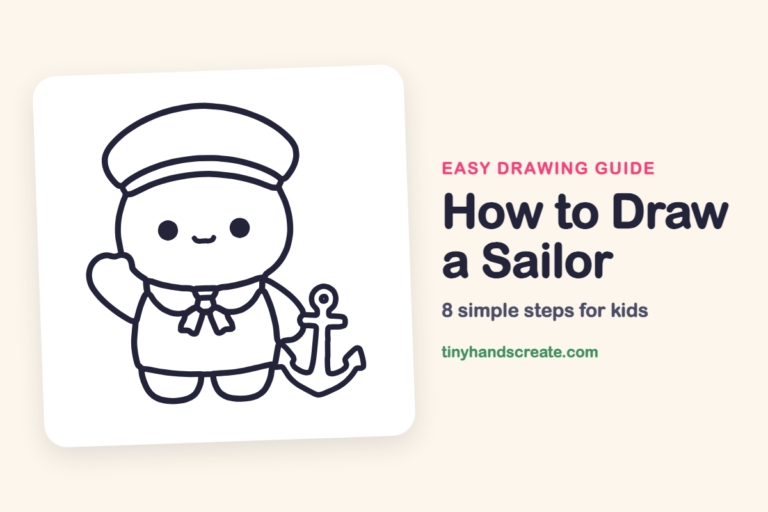 How to Draw a Sailor: easy drawing guide for kids