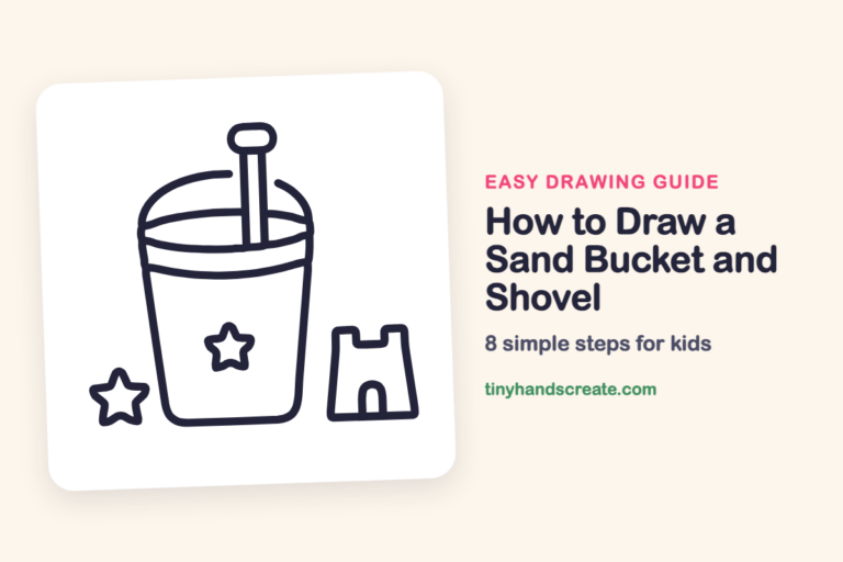 How to Draw a Sand Bucket and Shovel