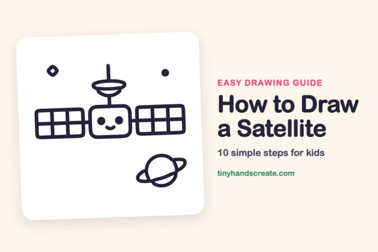 How to Draw a Satellite: easy drawing guide for kids