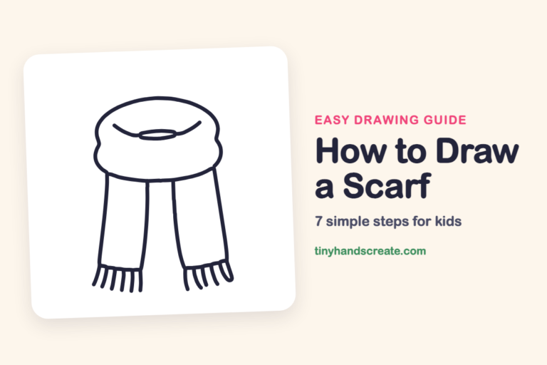 How to Draw a Scarf: easy drawing guide for kids