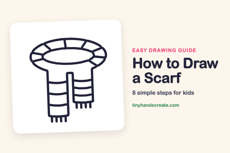 How to Draw a Scarf step by step