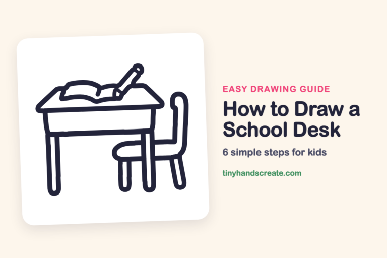 How to Draw a School Desk: easy drawing guide for kids
