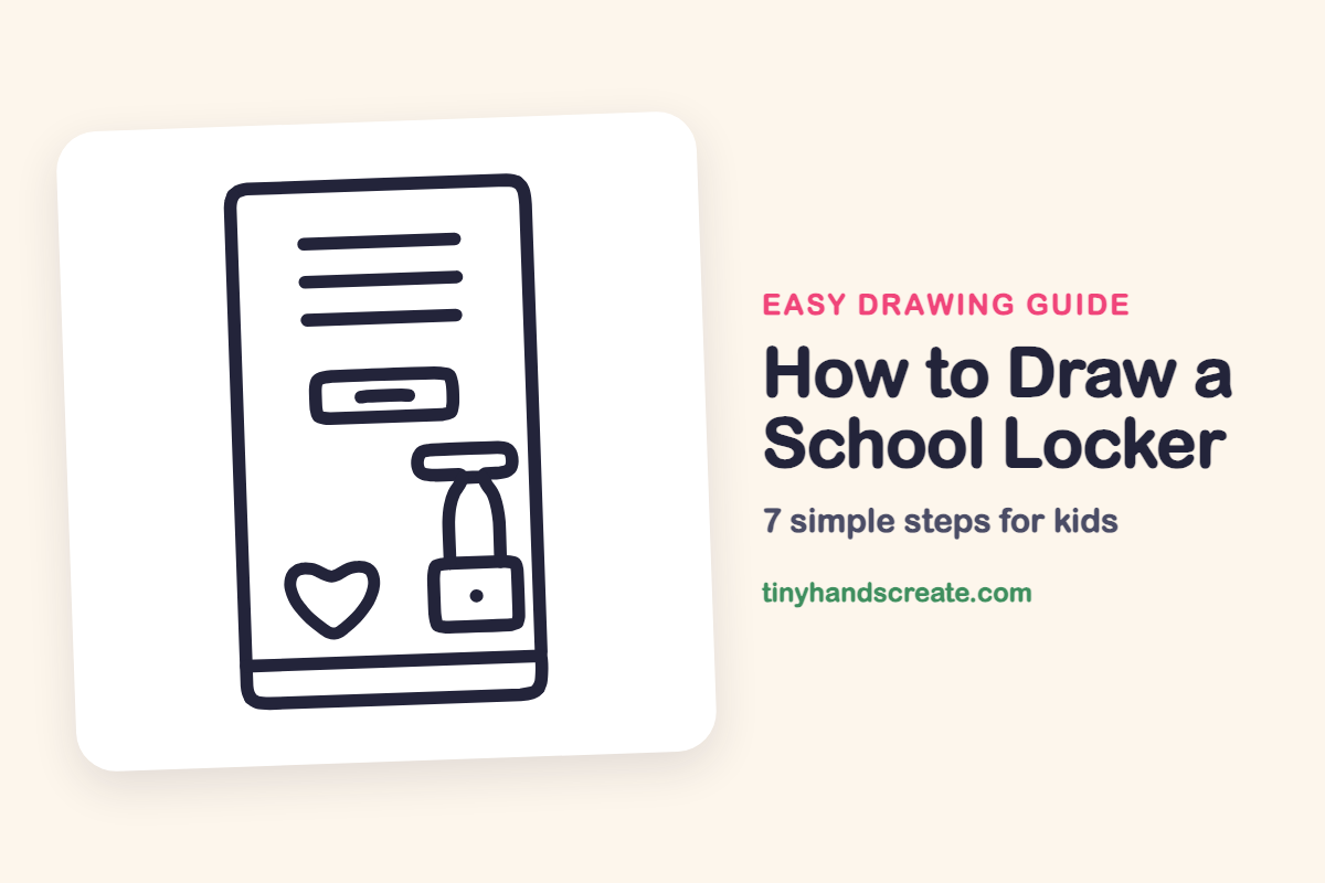 How to Draw a School Locker: easy drawing guide for kids