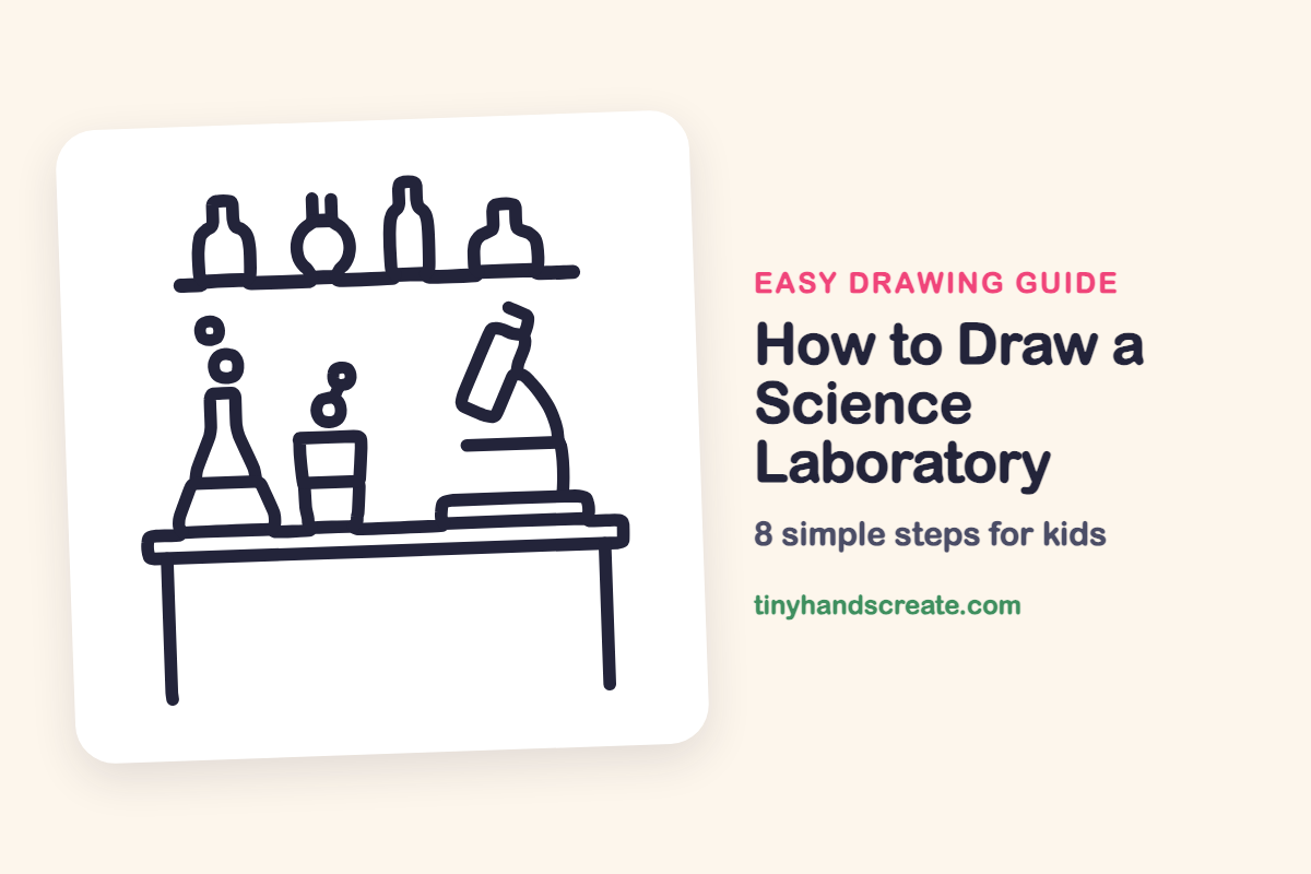 How to Draw a Science Laboratory: easy drawing guide for kids