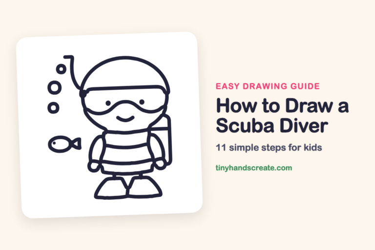 How to Draw a Scuba Diver step by step