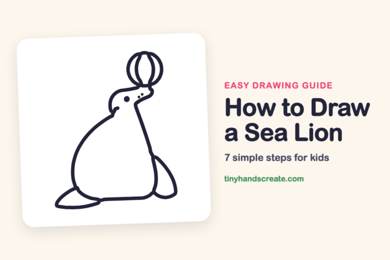 How to Draw a Sea Lion: easy drawing guide for kids