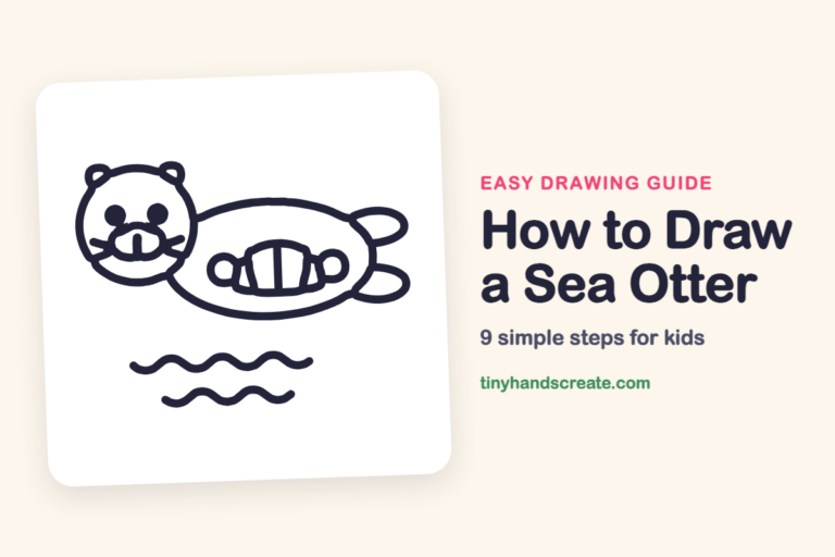 How to Draw a Sea Otter: easy drawing guide for kids