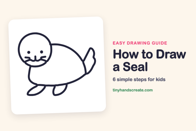 How to Draw a Seal: easy drawing guide for kids