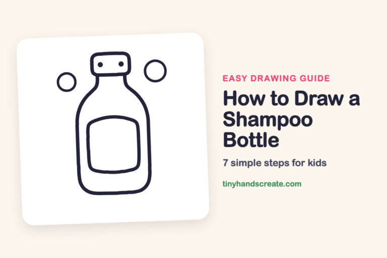 How to Draw a Shampoo Bottle: easy drawing guide for kids