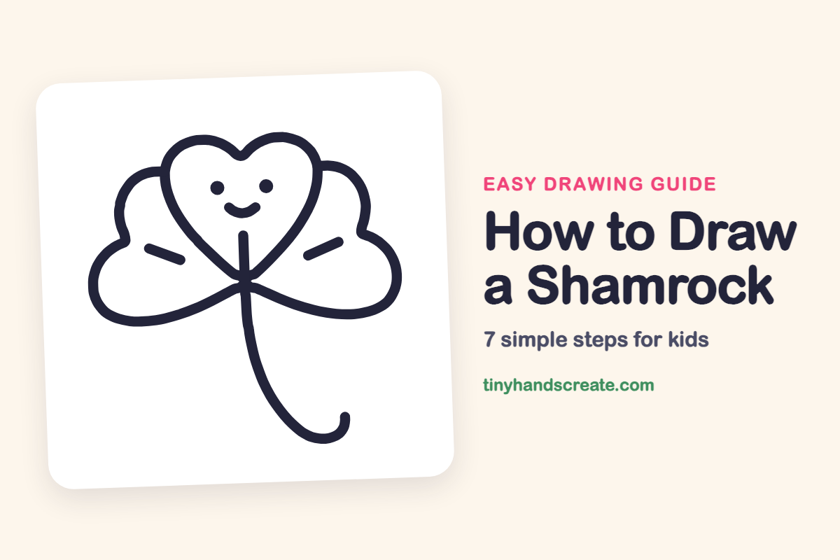 How to Draw a Shamrock: easy drawing guide for kids
