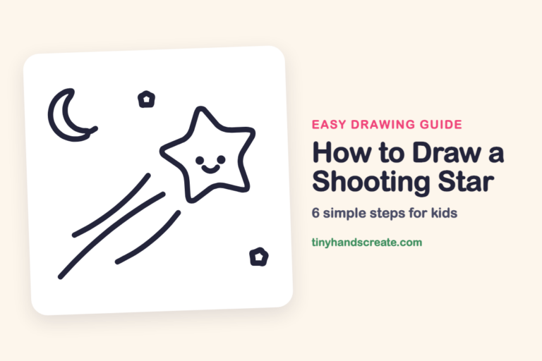 How to Draw a Shooting Star: easy drawing guide for kids