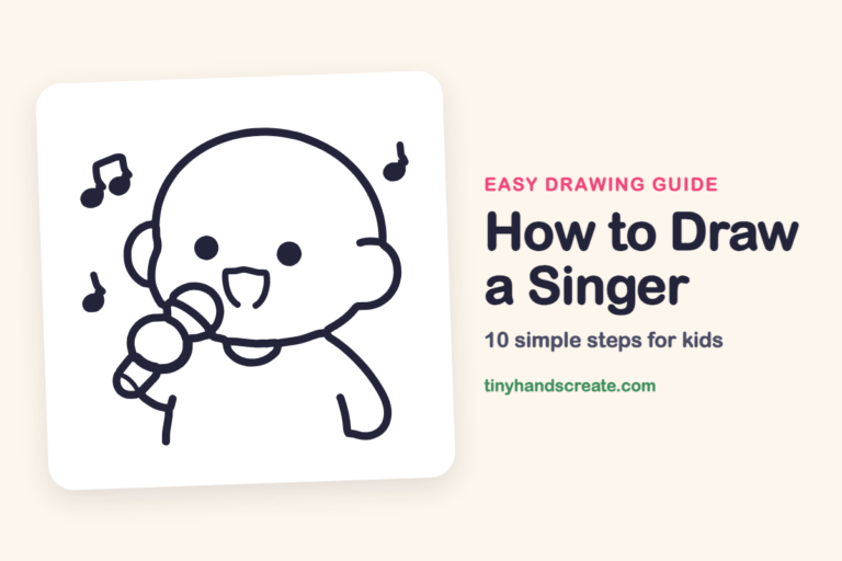 How to Draw a Singer: easy drawing guide for kids