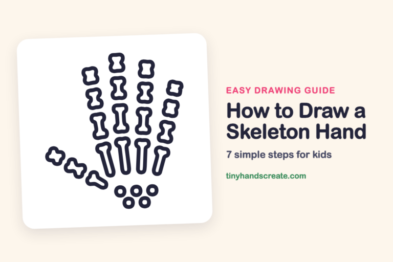 How to Draw a Skeleton Hand step by step