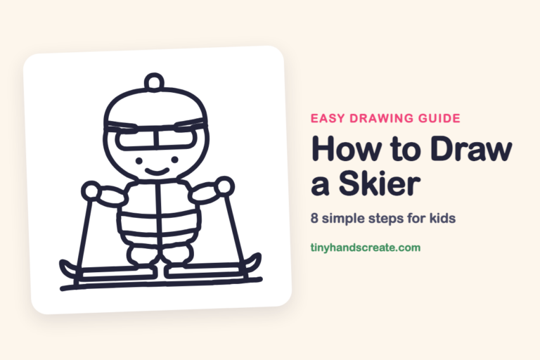 How to Draw a Skier step by step