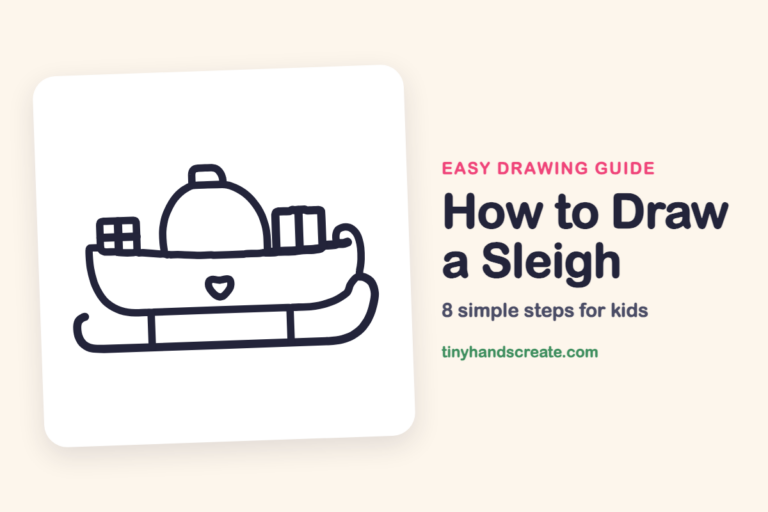 How to Draw a Sleigh step by step