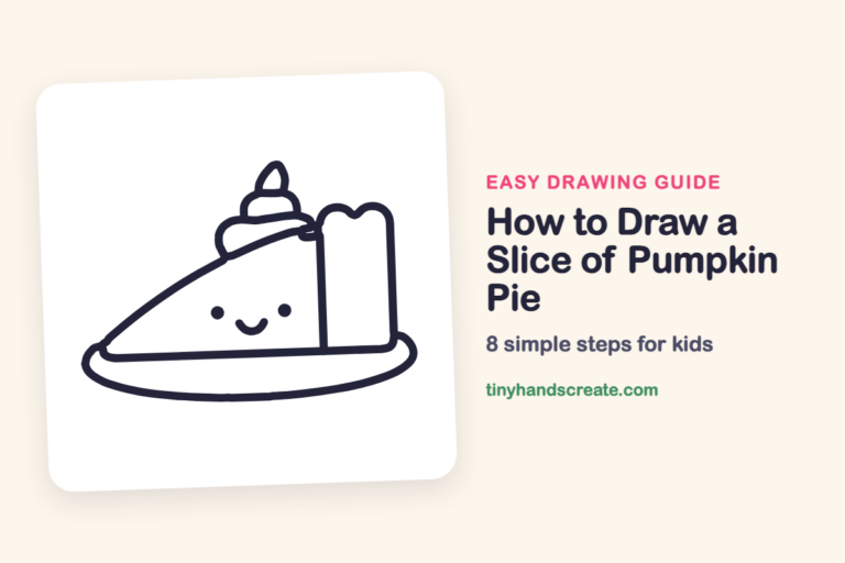 How to Draw a Slice of Pumpkin Pie step by step