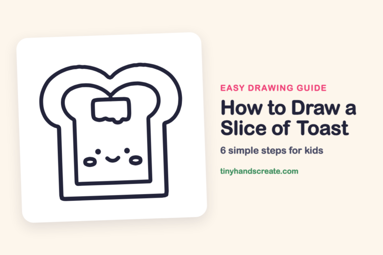 How to Draw a Slice of Toast: easy drawing guide for kids