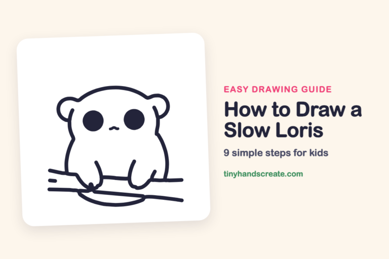 How to Draw a Slow Loris: easy drawing guide for kids