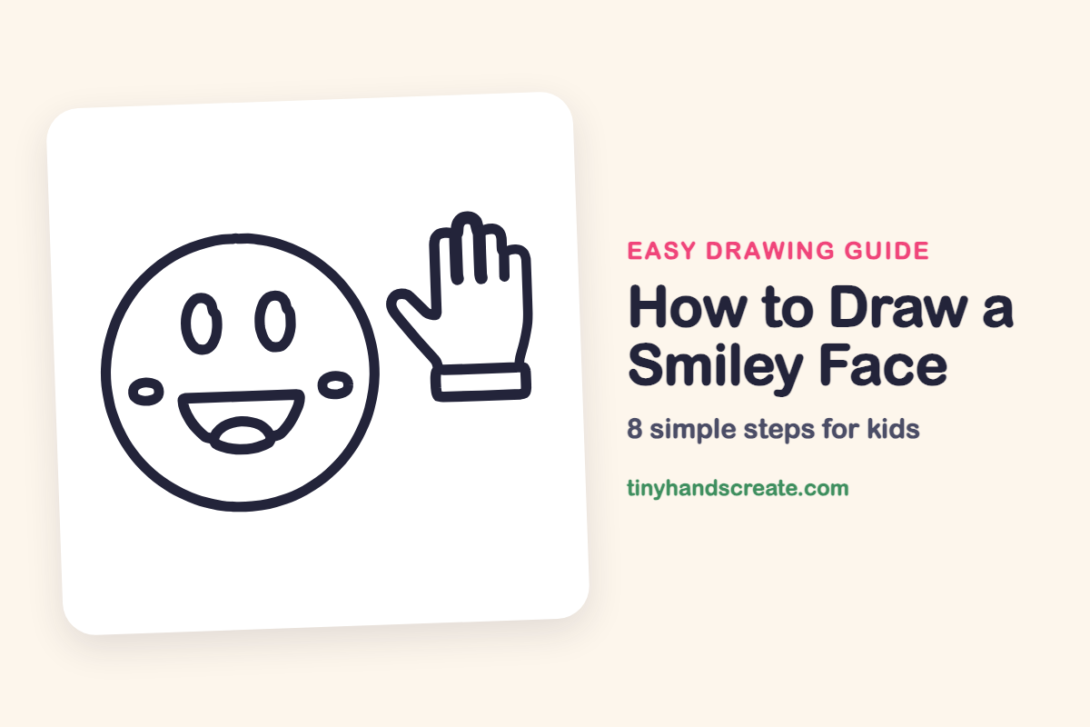 How to Draw a Smiley Face: easy drawing guide for kids
