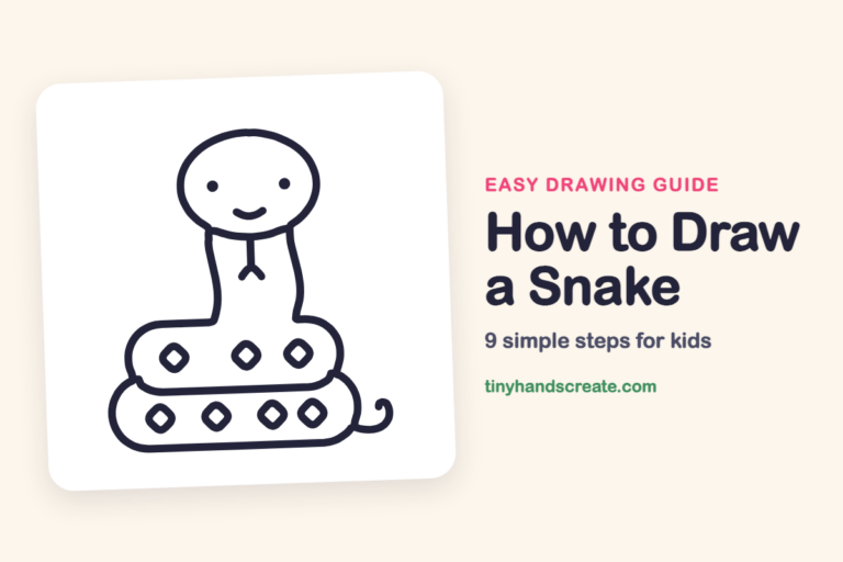 How to Draw a Snake: easy drawing guide for kids