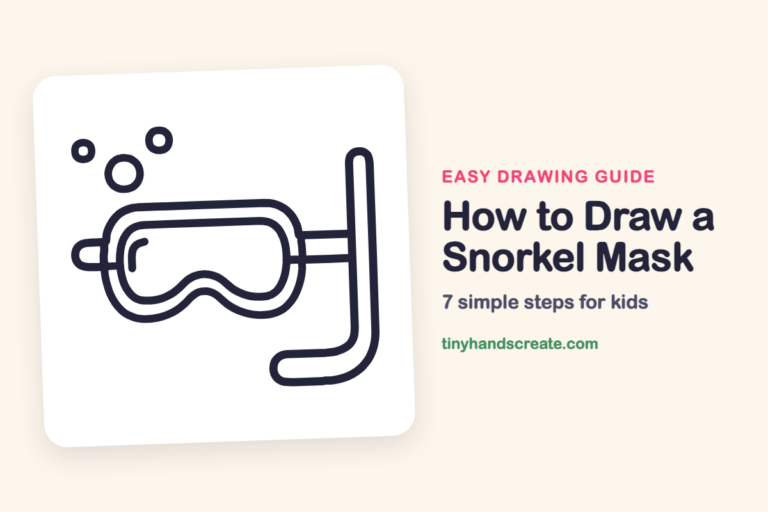 How to Draw a Snorkel Mask