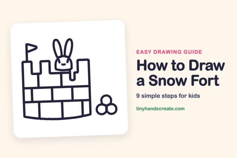 How to Draw a Snow Fort step by step