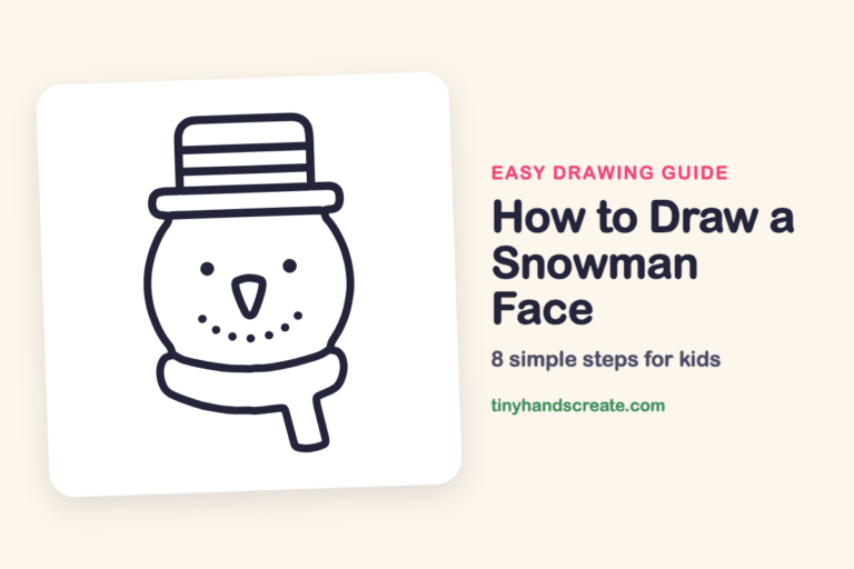 How to Draw a Snowman Face: easy drawing guide for kids